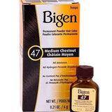 Bigen Permanent Powder Hair Color - 47 Medium Chestnut - Forever Beauty Choice