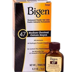 Bigen Permanent Powder Hair Color 47 Medium Chestnut care