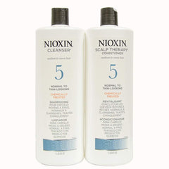 Nioxin System 5 Cleanser & Scalp Therapy Conditioner 33 oz Duo -V