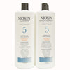 Nioxin System 5 Cleanser & Scalp Therapy Conditioner 33oz Duo