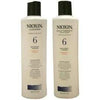 Nioxin System 6 Cleanser Shampoo &  Scalp Therapy Conditioner 10oz Duo