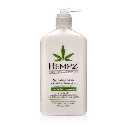 Hempz Sensitive Skin Herbal Body Moisturizer, Off White, 17 Fluid Ounce - Forever Beauty Choice