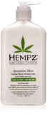 Hempz Sensitive Skin Herbal Body Moisturizer, Off White, 17oz