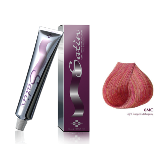 Satin hair color 6MC Light Copper Mahogany: 3 oz sale pure