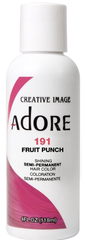 Adore Semi Permanent Hair Color, 191 Fruit Punch 4 oz pure