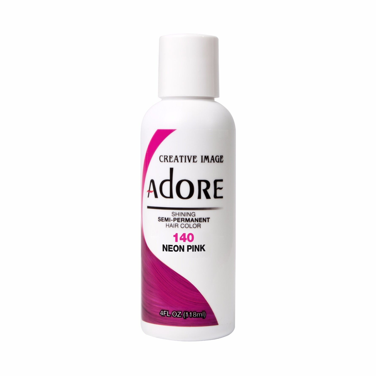 Adore Semi • Permanent Hair Color 140 Neon Pink 4oz fs
