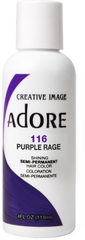 Adore Semi Permanent Hair Color, 116 Purple Rage 4 oz pure LT