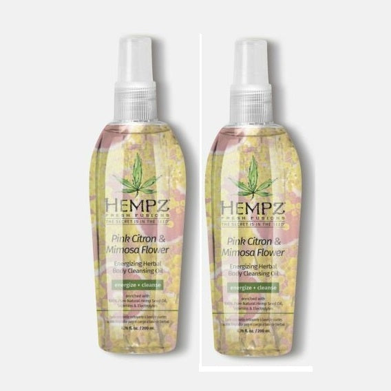 2 PACK - Hempz Pink Citron & Mimosa Flower Energizing / Body Cleansing Oil < 6.76 oz > sale