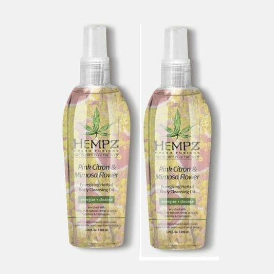 2 PACK - Hempz Pink Citron & Mimosa Flower Energizing / Body Cleansing Oil < 6.76 oz > sale