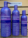 Clairol Shimmer Lights Original Shampoo Blonde and Silver 31oz+16oz+80z-3pc