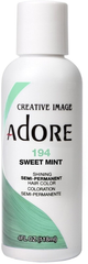 Adore Semi Permanent Hair Color, 194 Sweet Mint 4 oz pure