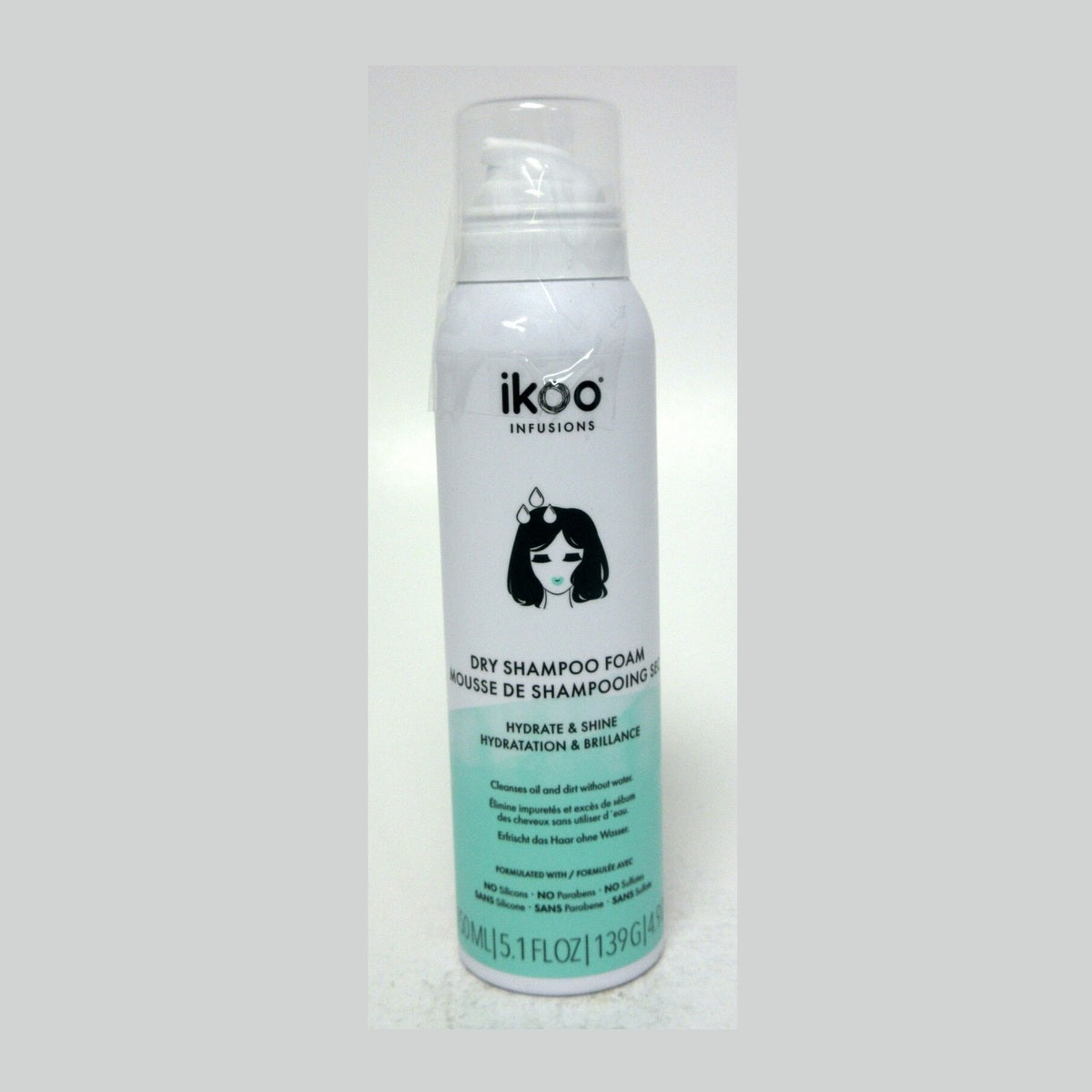 Ikoo Dry Shampoo / Foam - Hydrate & Shine 5.1 oz fs