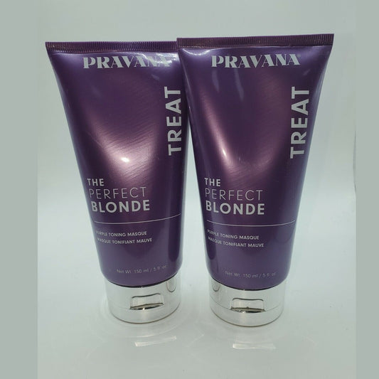 2-Pack Pravana The Perfect Blonde Toning Masque Mask 5 oz / pure fs