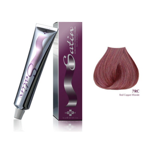 Satin hair color 7RC • Red Copper Blonde: 3 oz