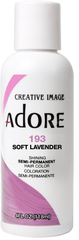 Adore Semi Permanent Hair Color, 193 Soft Lavender 4 oz pure