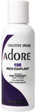 Adore Semi Permanent Hair Color, 186 Rich Eggplant 4 oz