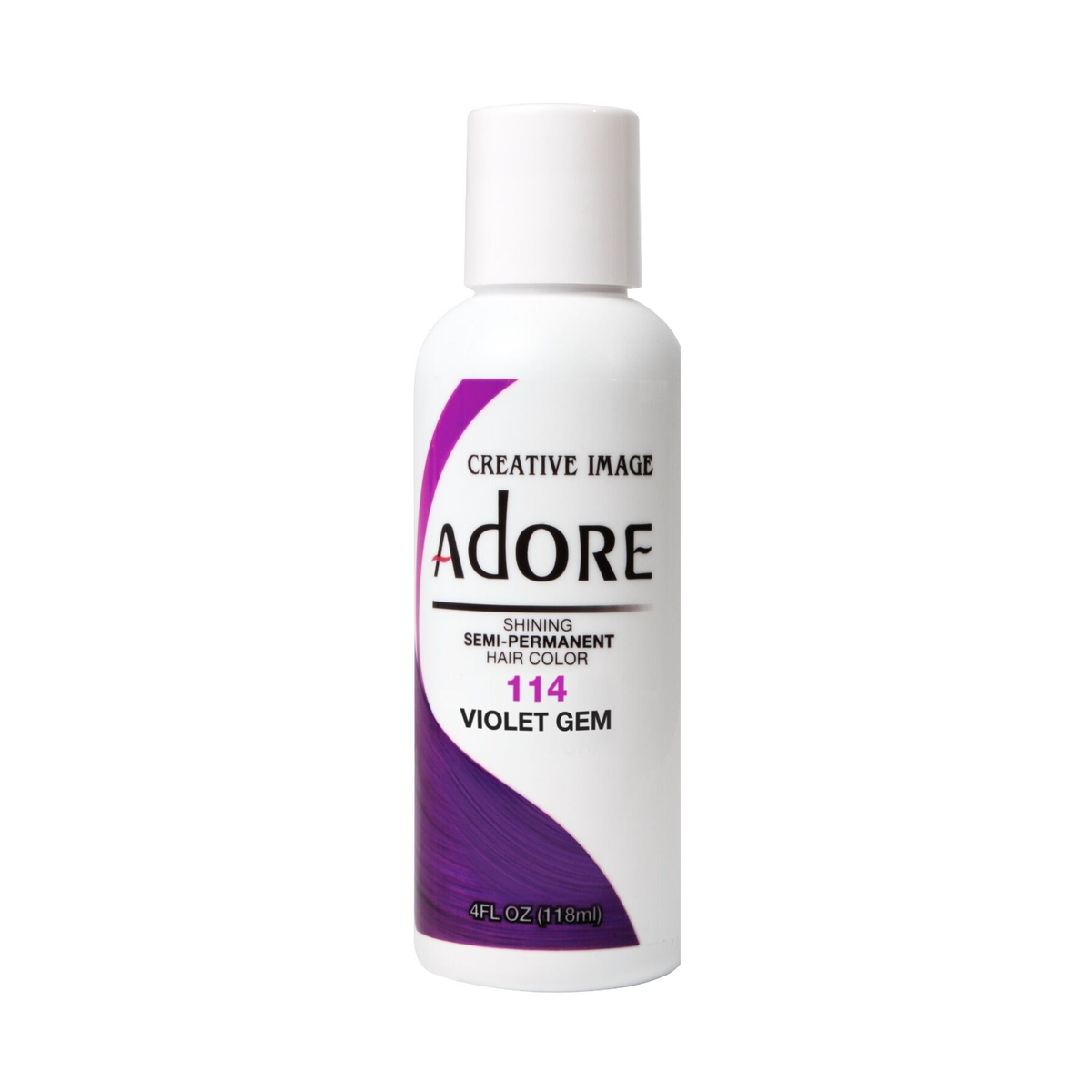 Adore Semi Permanent Hair Color 114 Violet Gem 4 oz pure fs
