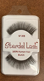 Stardel Eye Lashes 100% Human Hair Black (Pack of 3) Choose Style*