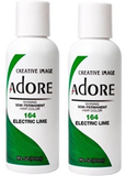 Adore Semi Permanent Hair Color, 164 Electric Lime  4 oz