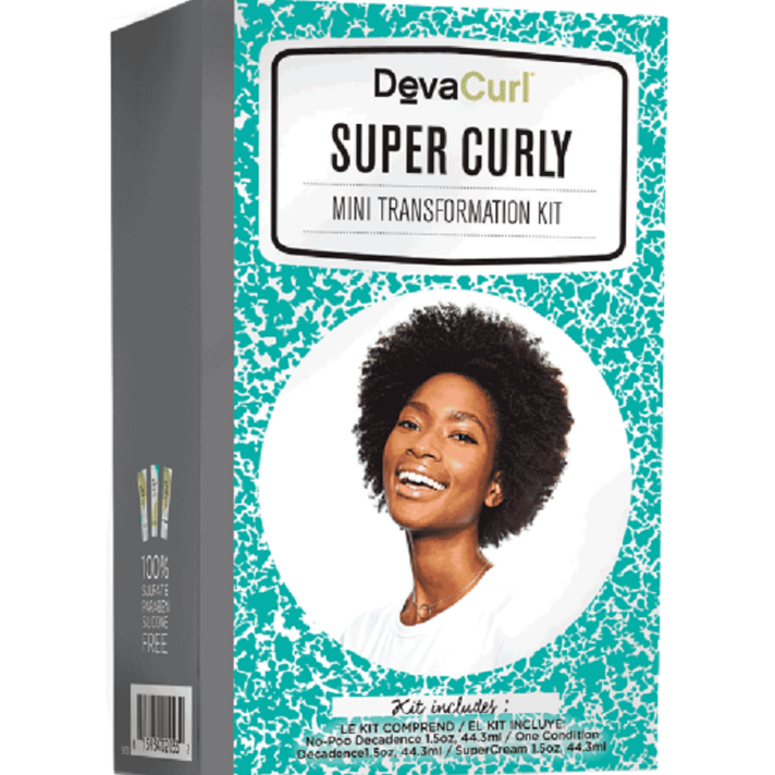 1.5 oz DevaCurl Super Curly Mini Kit 3pc, travel pure