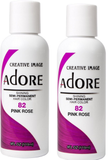 Adore Semi Permanent Hair Color, 82 Pink Rose 4 oz