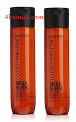 Matrix Total Results Mega Sleek Shampoo 10.1 oz (pack of 2)  pure
