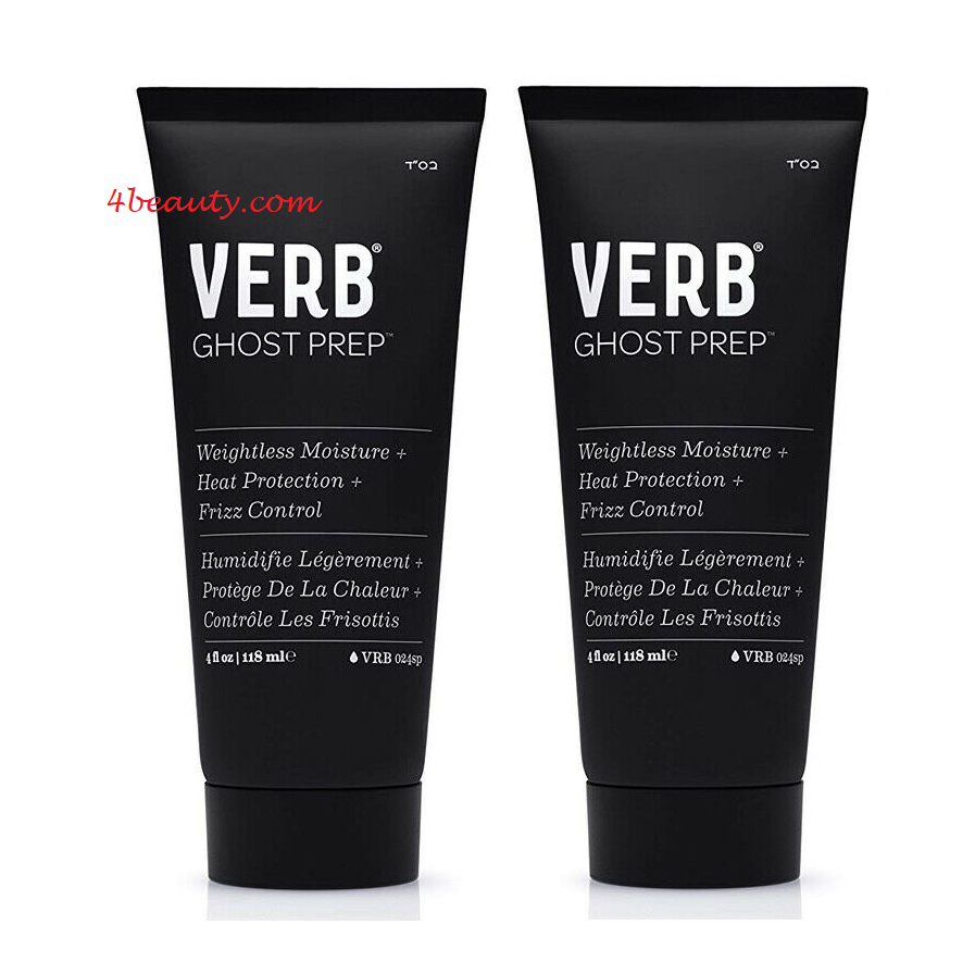 2-pack Verb Ghost Weightless Moisture + Heat Protection + Frizz Control 4 oz purefs