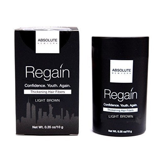Absolute Regain Hair Fibers LIGHT BROWN 10g AHF10 pure