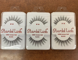 Stardel Lash 100% Human Hair Eyelashes Black - SF 16 (pack of 3)