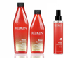 Redken Frizz Dismiss set Shampoo & Condi (10/8oz) DUO+ Oil-In-Serum 4.2 oz-3pc