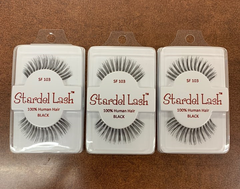 Stardel Lash 100% Human Hair Eyelashes Black - SF 103 (pack of 3) pure