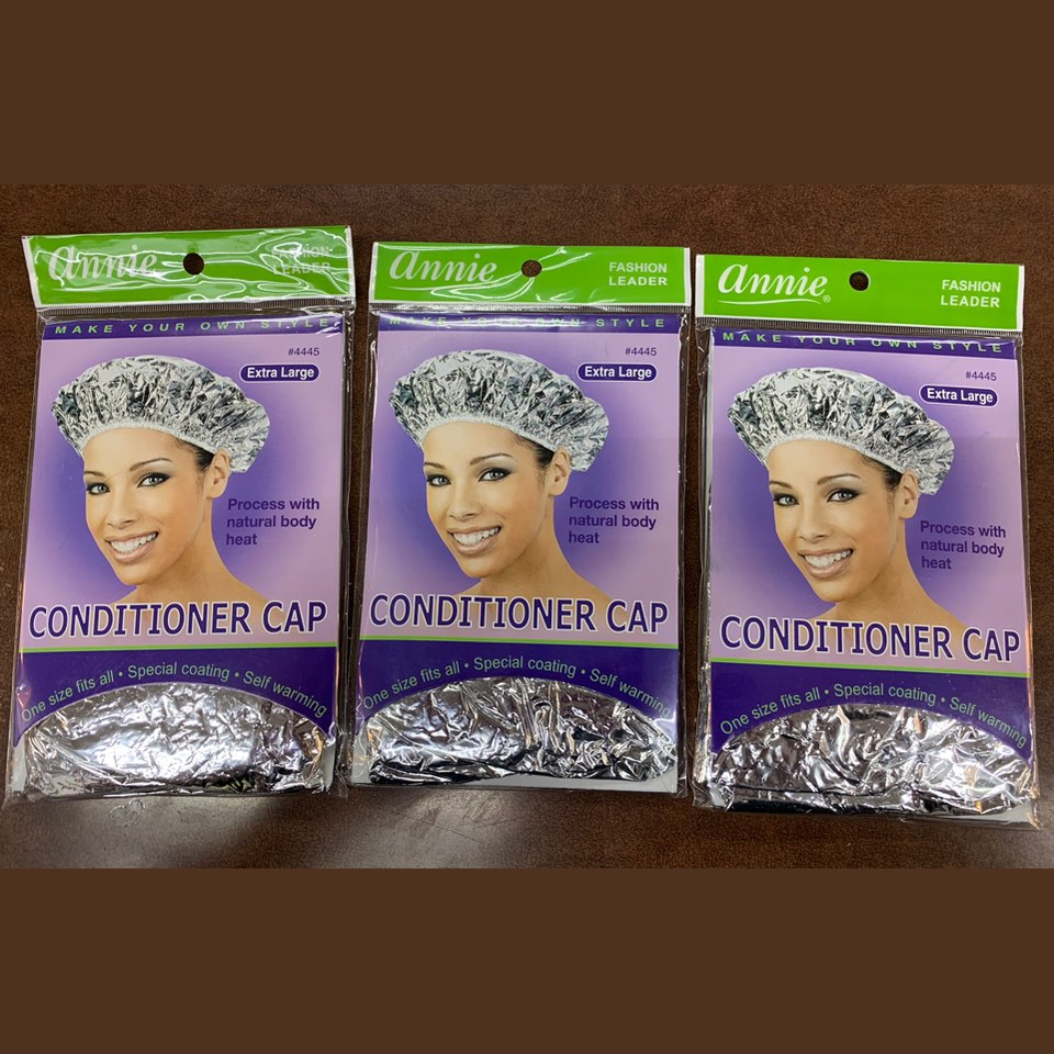 Annie SILVER CONDITIONER CAP EXTRA LARGE #4445 (pack of 3)