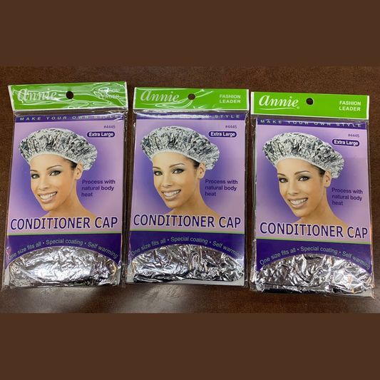 Annie SILVER CONDITIONER CAP EXTRA LARGE #4445 (pack of 3)