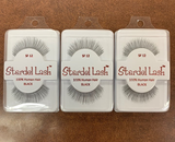 Stardel Lash 100% Human Hair Eyelashes Black - SF 12 (pack of 3)