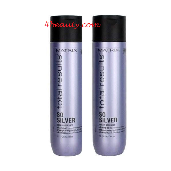 2-Pack Matrix Total Results So Silver Shampoo, 10 oz / fs
