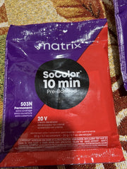 Matrix SoColor 10 Minute Hair Color & Developer 503N Darkest Brown Neutral 1 pack aura