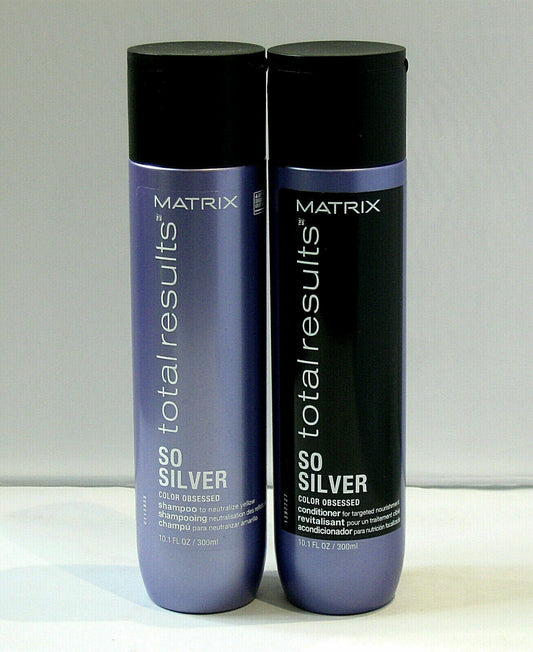 Matrix Total Results / So Silver Shampoo & Silver Conditioner, 10 oz - Duo fs