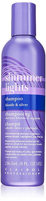 Clairol Shimmer Lights Shampoo Blonde Silver 8 oz pure fs