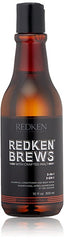 Redken Brews 3 in 1 Shampoo Conditioner Bodywash with Malt 10 oz  type