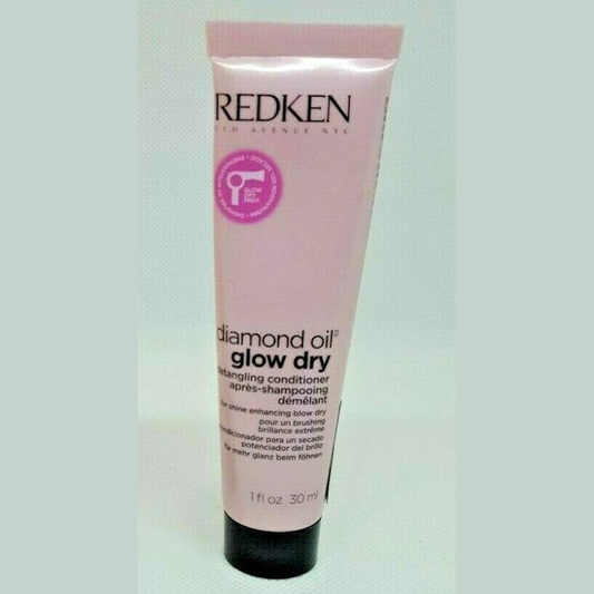 Redken Diamond Oil Glow Dry Conditioner 1 oz travel pure