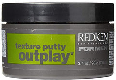Redken Men's Outplay Texture Putty Maximum Control 3.4 oz original care
