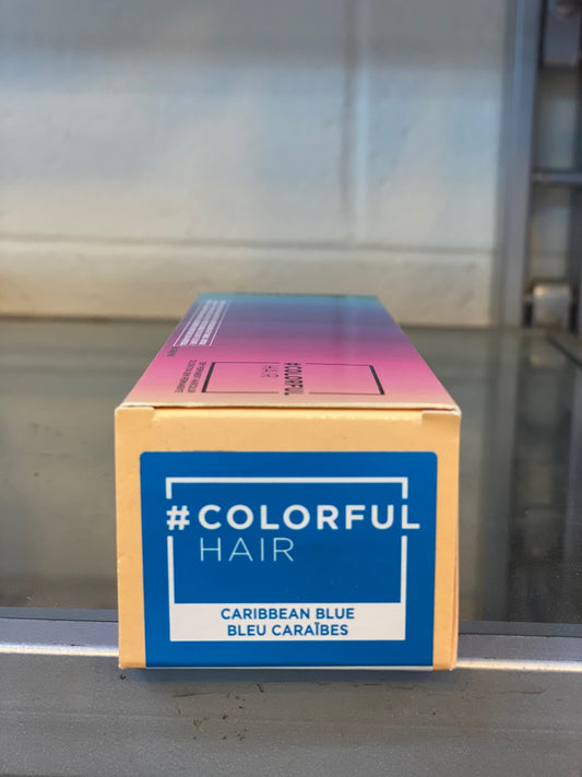 Loreal Colorful Semi-Permanent / Haircolor, 3 oz - Caribbean Blue fs
