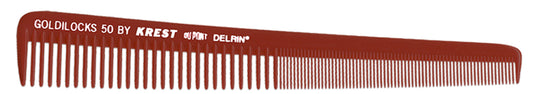 Krest / 50 burgundy Tapering Barber hair comb 71/2" - 1PC pure