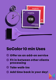 Matrix SoColor 10 Minute Permanent Hair Color & Developer Packettes 505NA Medium Brown Natural Ash