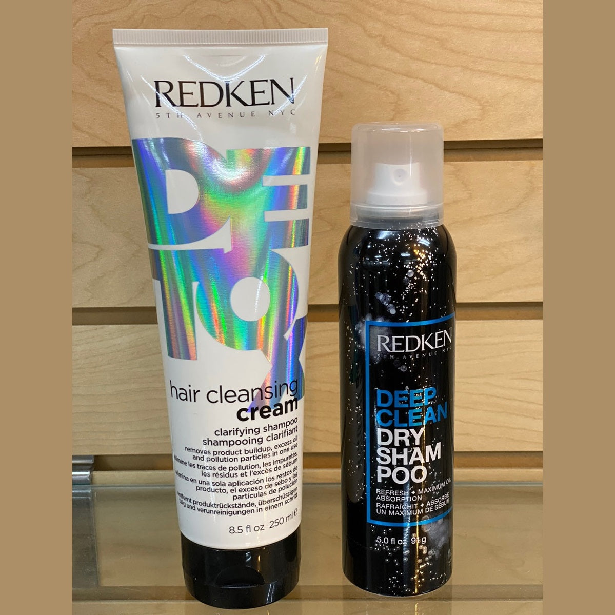 Redken Hair Cleansing / Cream Clarifying Shampoo 8.5 oz & CLEAN Dry Shampoo - 2PC Duo