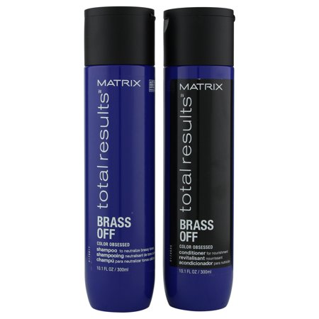 Matrix Total Results / Brass Off Shampoo & Conditioner 10 oz - Duo fs ✔
