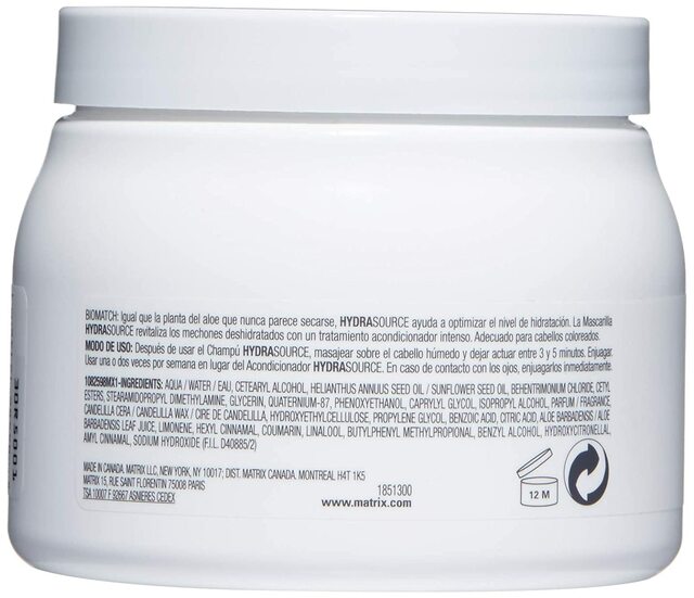 Matrix Biolage Hydrasource Mask 16.9 oz. pure fs