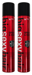 Sexy Hair Spray & Stay Intense Hold Hairspray 9 oz ( pack of 2) original PURE