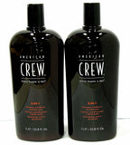 American Crew 3-In-1 Shampoo Conditioner Body Wash 33.8 oz Liter