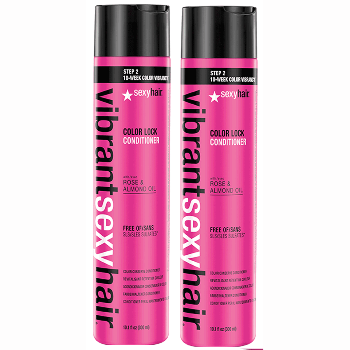 2 Pack - Sexy Hair / Vibrant Color Lock Conditioner 10.1 oz
